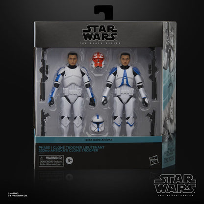 Star Wars: Ahsoka Black Series Action Figure 2-Pack Phase I Clone Trooper Lieutenant & 332nd Ahsoka's Clone Trooper