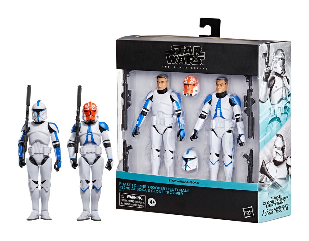 Star Wars: Ahsoka Black Series Action Figure 2-Pack Phase I Clone Trooper Lieutenant & 332nd Ahsoka's Clone Trooper